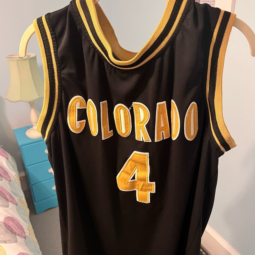 Retro COLORADO BOULDER Jersey Chauncey Billups. Size XL
